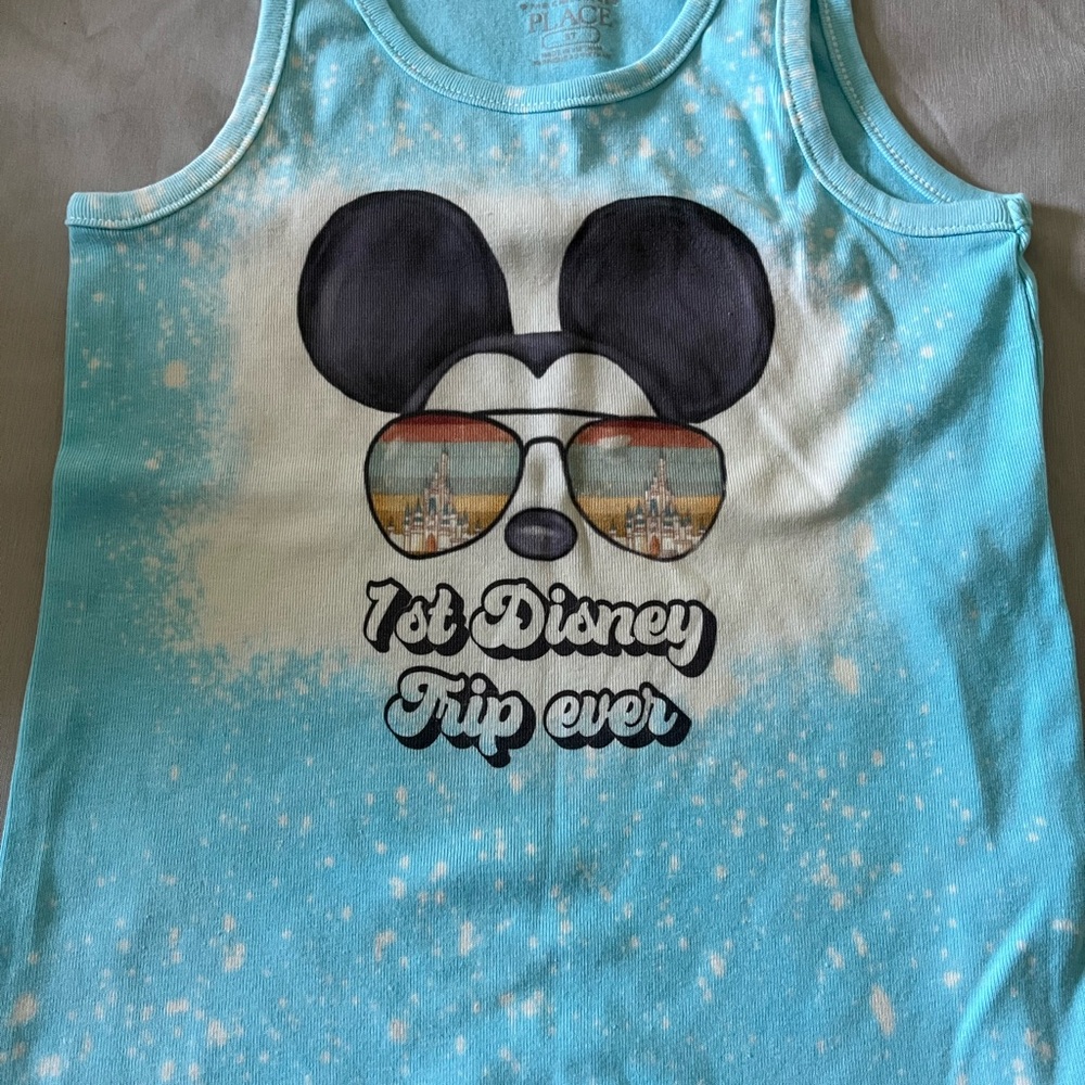 Disney Kids Light Blue Mickey Tank Top